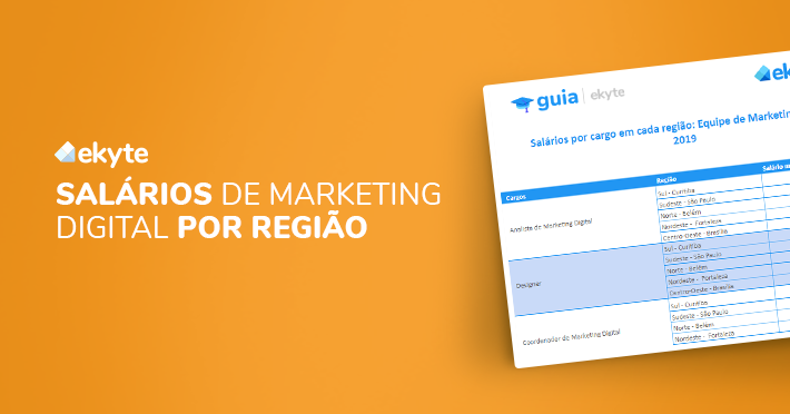 Planilha de Cargos e Salários de Marketing Digital por Região